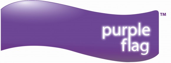 purple flag logo